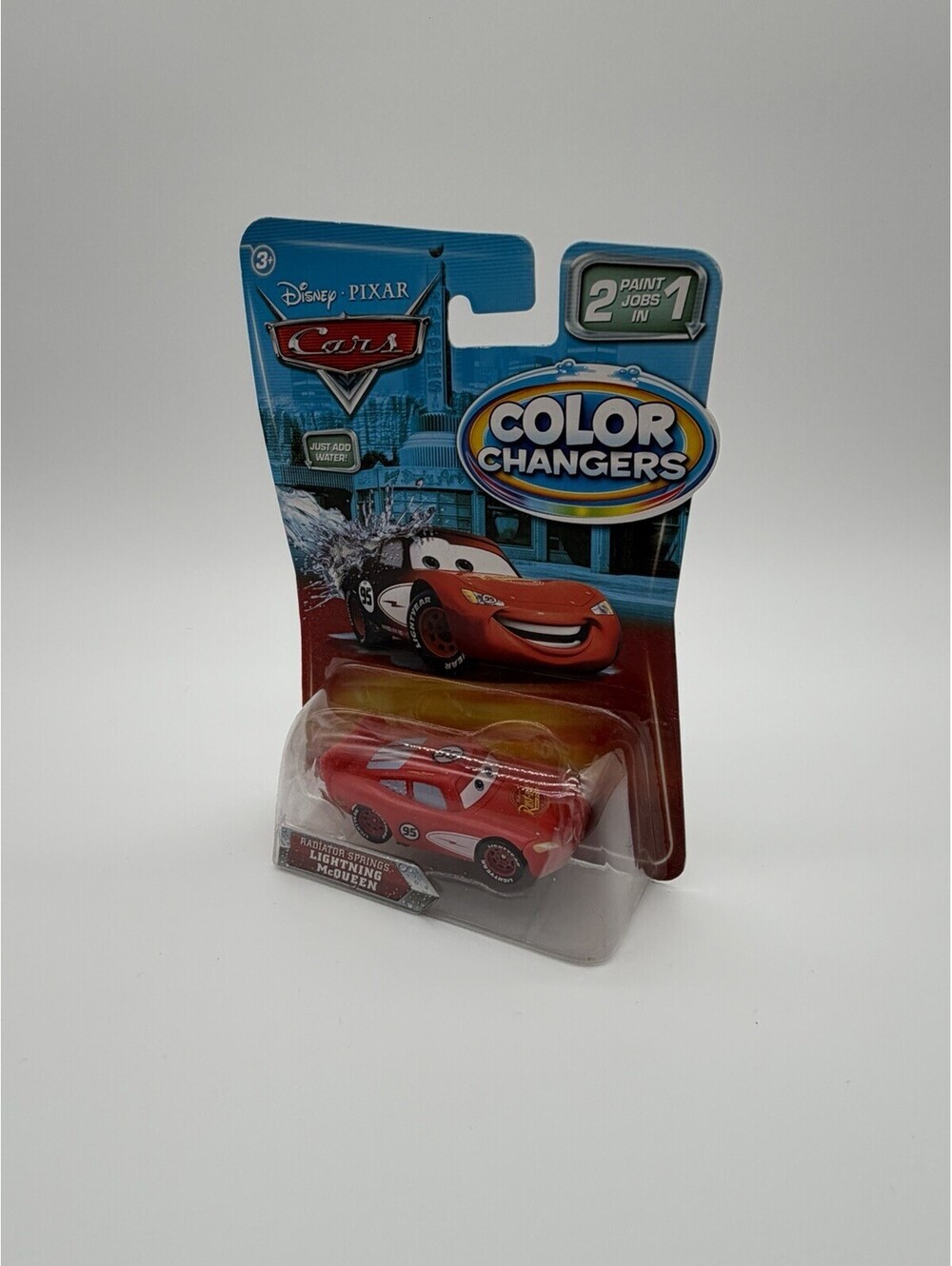 2010 Disney Pixar Cars Color Changers Radiator Springs Lightning McQueen 2 In 1